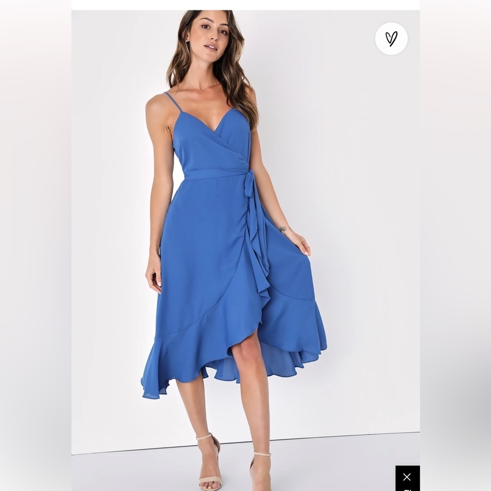 Lulu's Blue Midi Dress